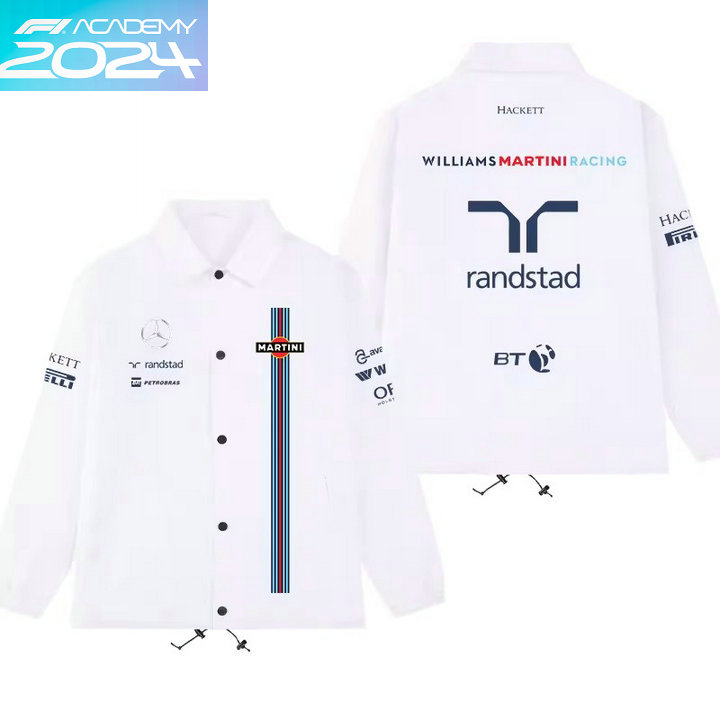 2024 Veste Williams Martini Racing Homme Surchemise Hiver